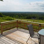 Spectacular view from the deck that runs along the front of Cielo Farm Cottage.